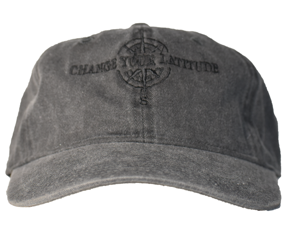 Black Embroidered Logo Cap